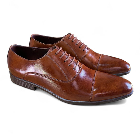 Brown Cape-toe Oxford Shoes