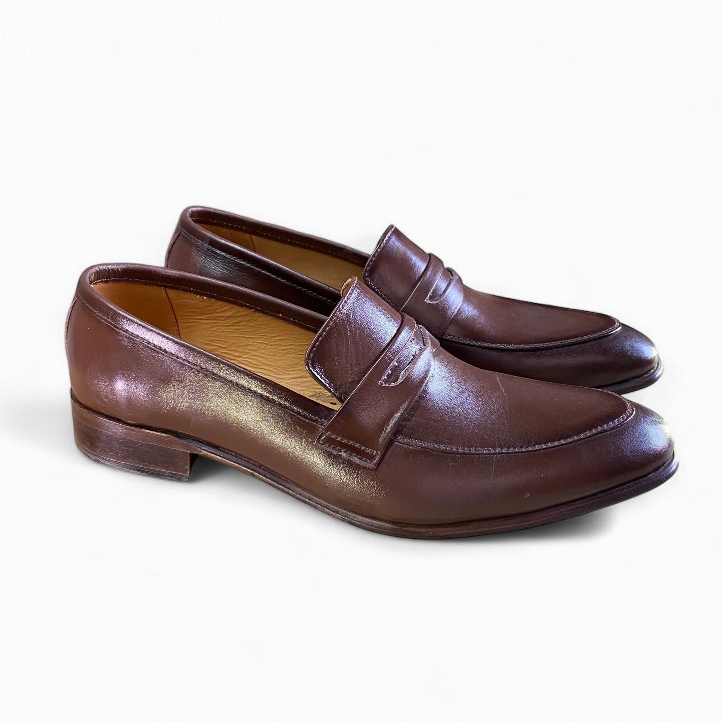 Chestnut Brown Penny Loafers