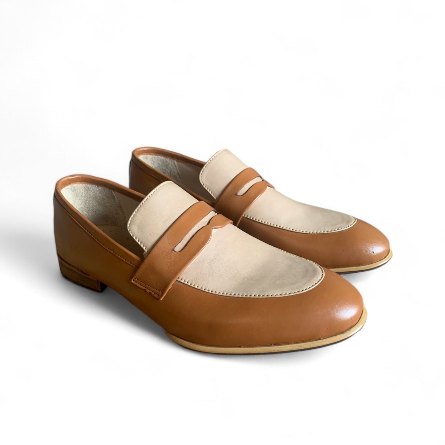 Double Colour Penny Loafers