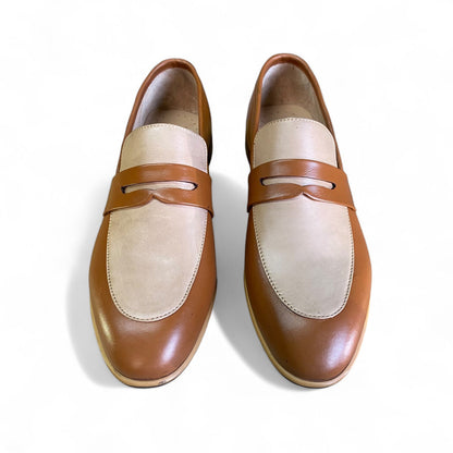 Double Colour Penny Loafers