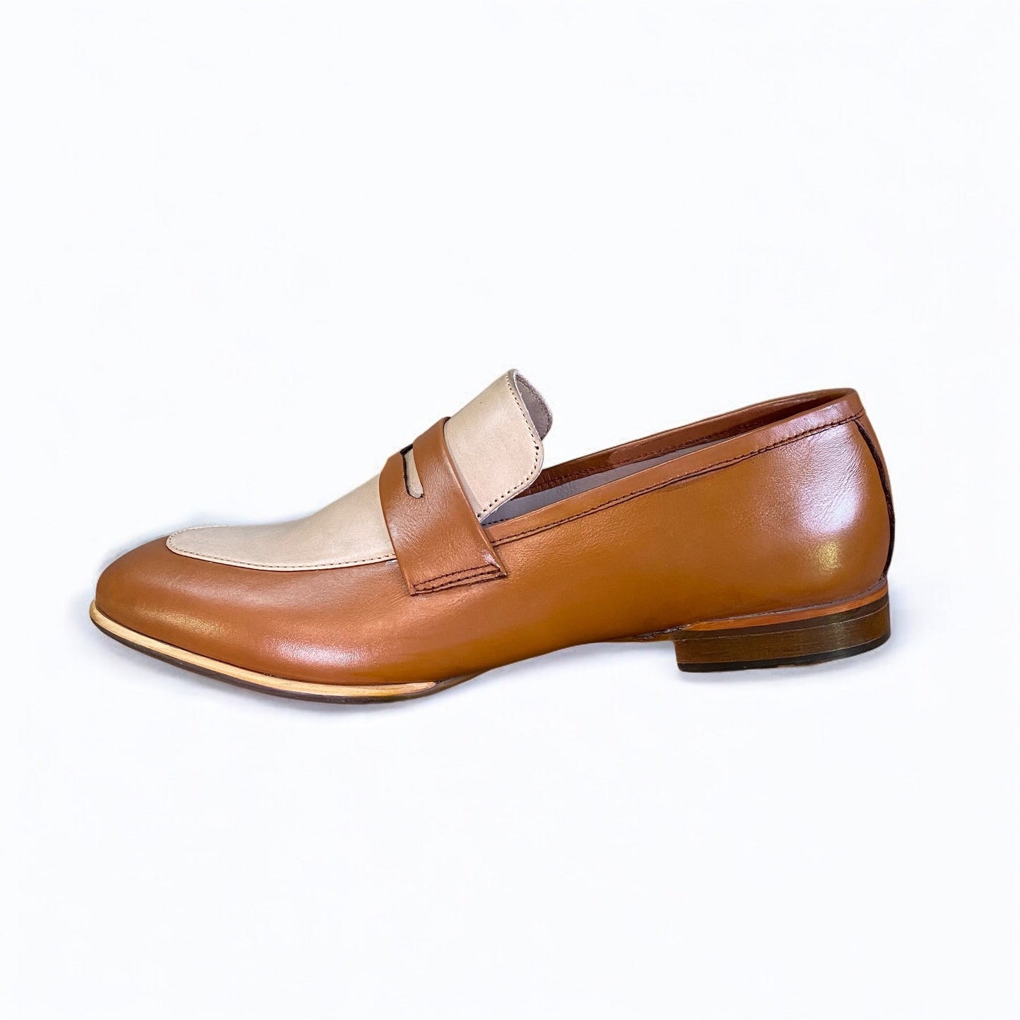 Double Colour Penny Loafers