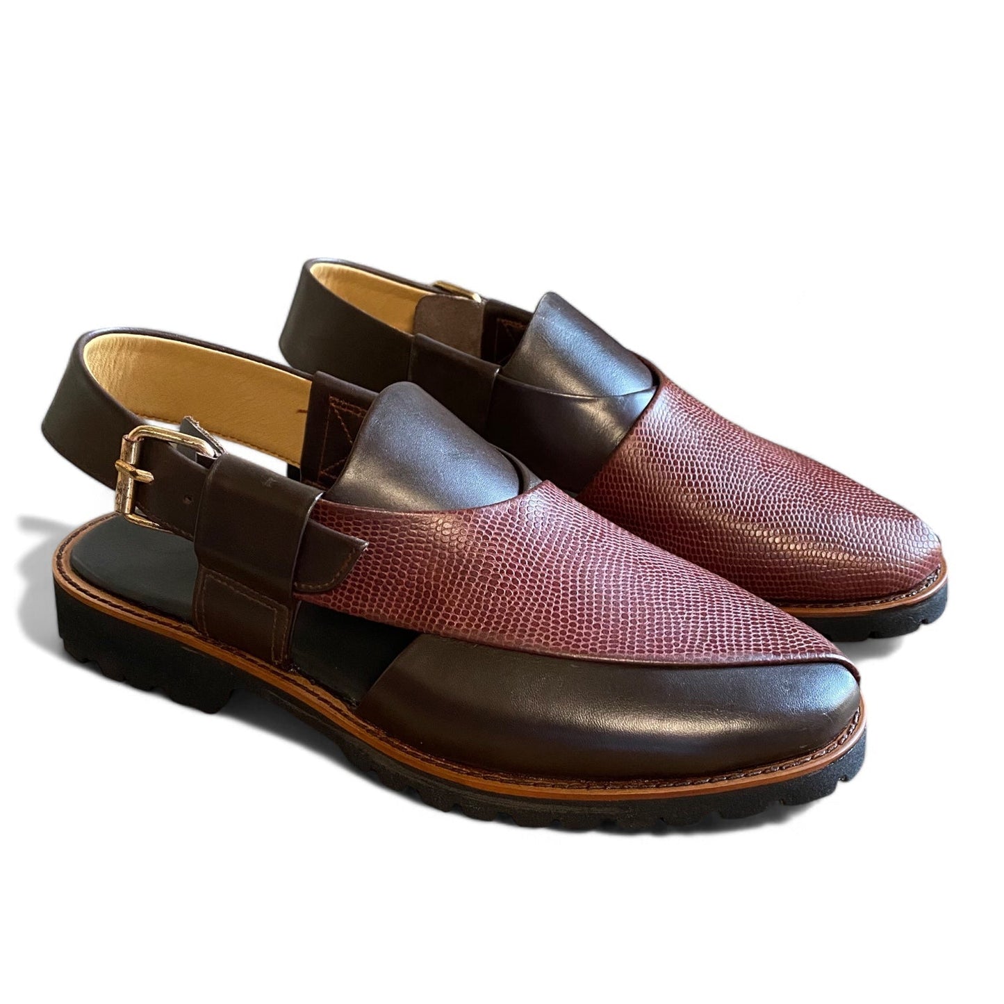 Double Colour Peshawari Chappal