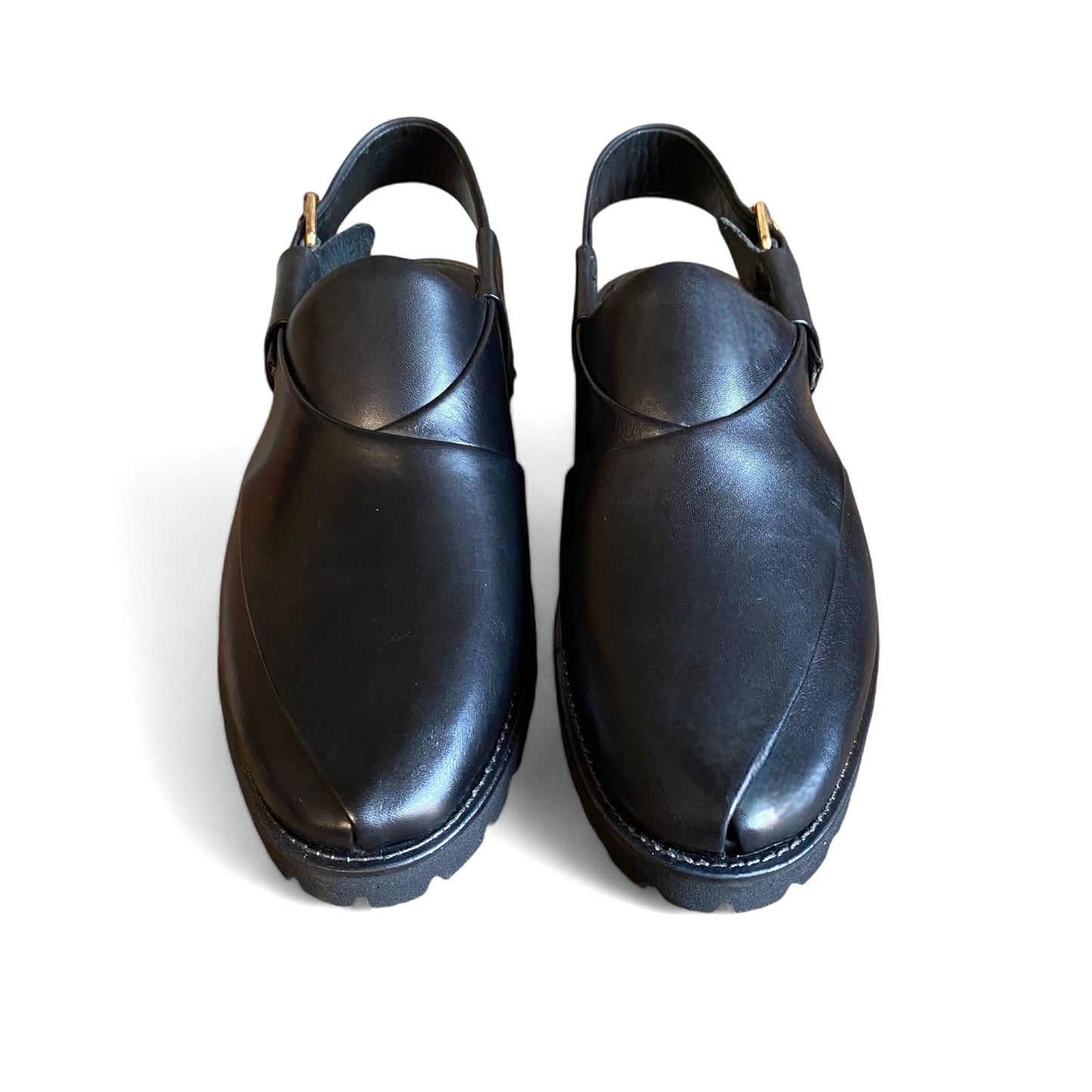 Black Peshawari Chappal