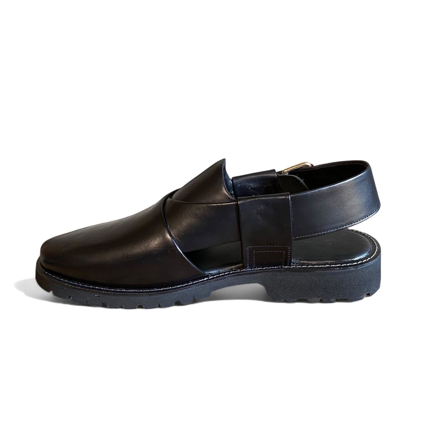 Black Peshawari Chappal