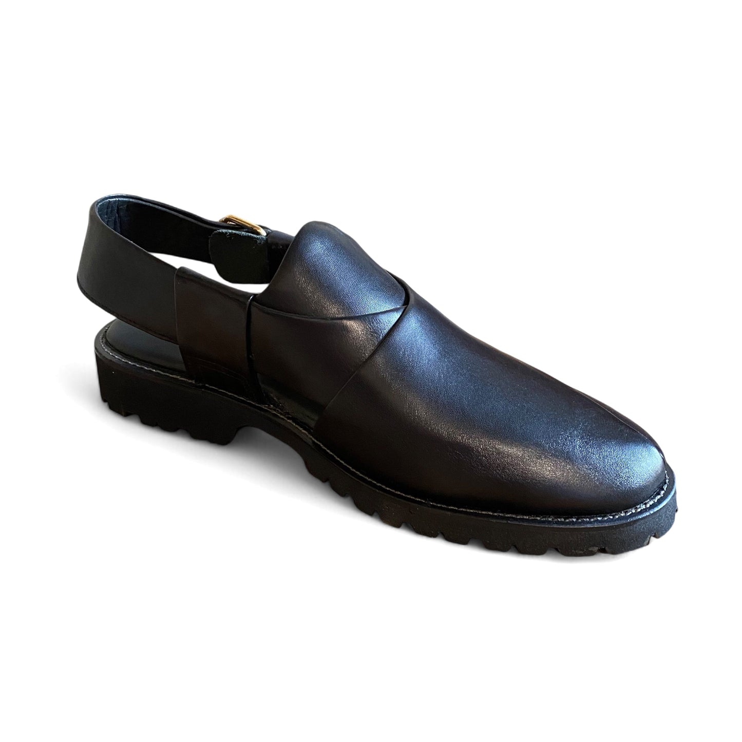 Black Peshawari Chappal