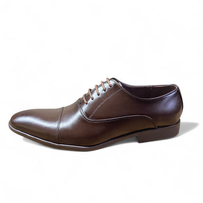 Dark Brown Cape-toe Oxfords